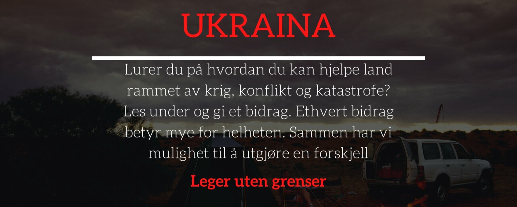 Prosjektbilde for Gi din støtte og bidra til medisinsk nødhjelp til de som trenger det! 
