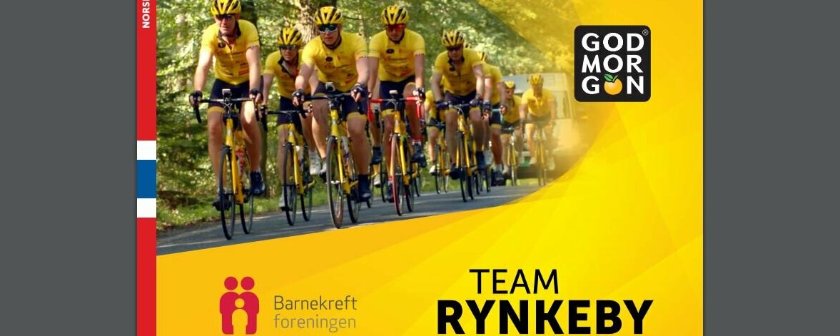 Prosjektbilde for Barnekreftforeningen. Team Rynkeby God Morgon Innlandet