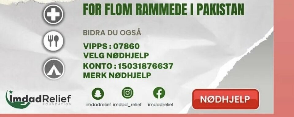 Prosjektbilde for For flom rammede i Pakistan 