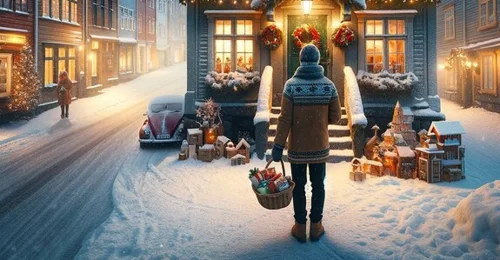 Prosjektbilde for Med ønske om å samle inn penger til mat til de som trenger det som mest nå mot jul.