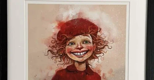 Prosjektbilde for Bursdagsgave til Katrine - Kunstverket som ser ut som henne