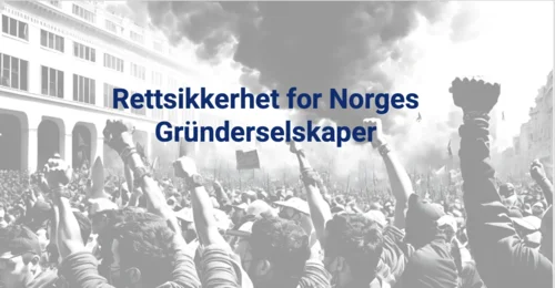 Prosjektbilde for Rettsikkerhet for Norges Gründerselskaper