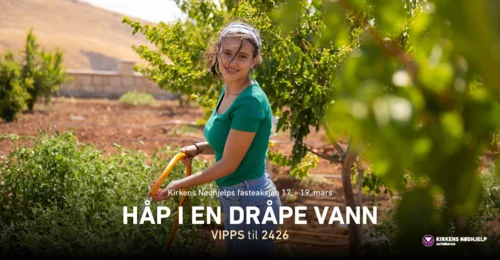 Prosjektbilde for Håp i en dråpe vann! Støtt Tobias Fevang-Nystuen, konfirmant i AHK, sin bøsse for rent vann.