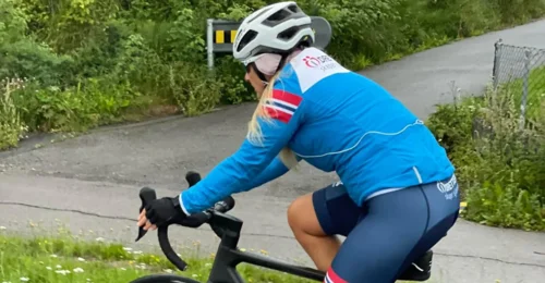 Prosjektbilde for Julianne sykler Nordkapp-Lindesnes 2024