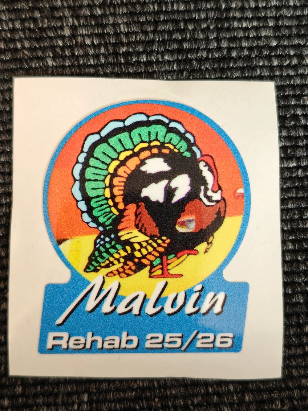 Malvin - Rehab 25/26, klistremerke