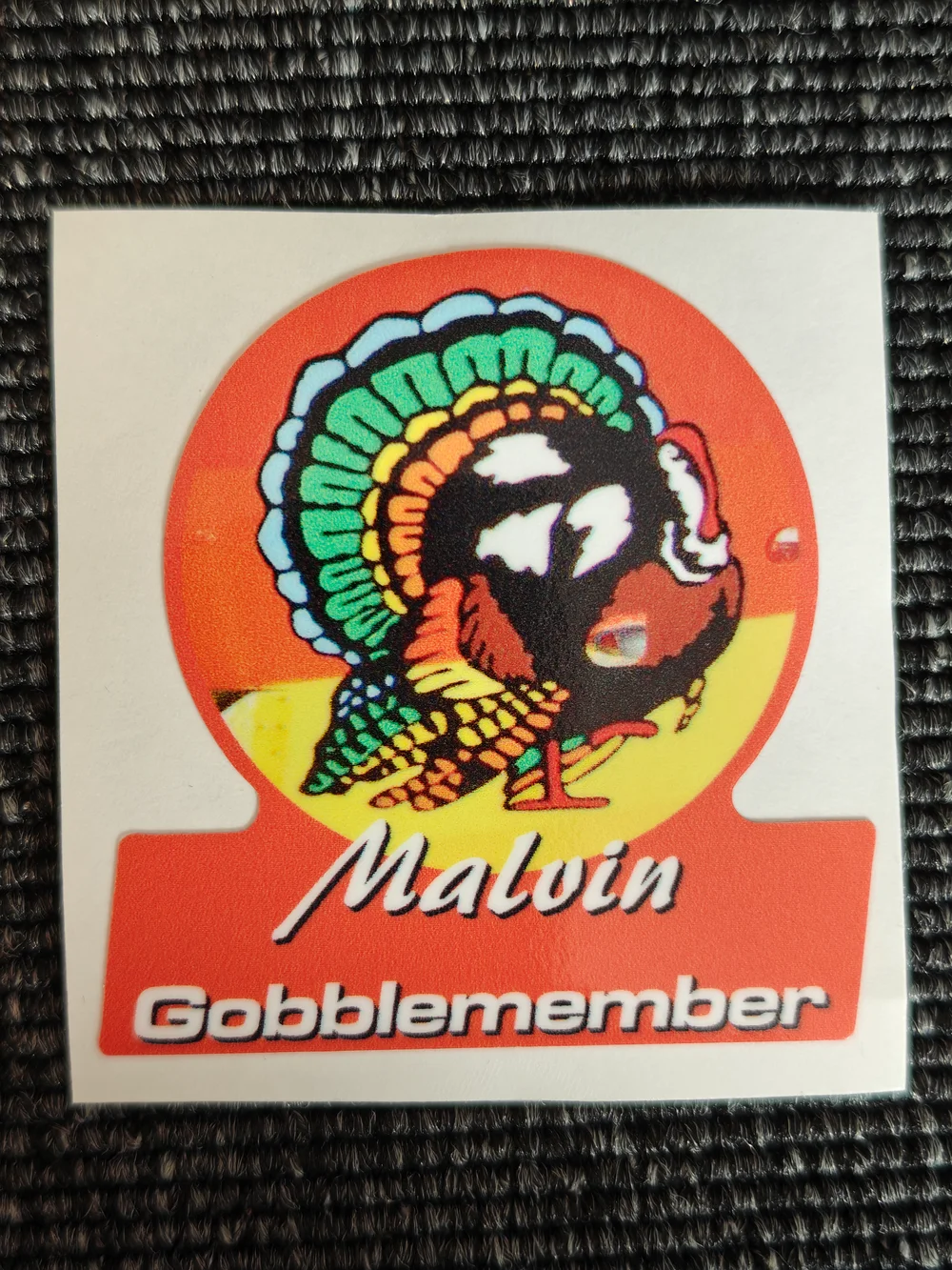 Malvin - Gobblemember, klistremerke