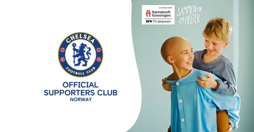 Prosjektbilde for Chelsea Supporters Norway støtter TV-aksjonen Barnekreftforeningen