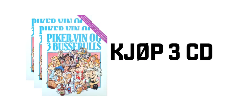 Kjøp 3 CD-er og få dem i posten