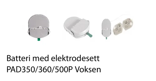 Prosjektbilde for Nytt batteri og pads til hjertestarter