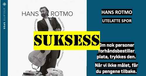 Prosjektbilde for UTELATTE SPOR: HANS ROTMO - UTELATE SPOR