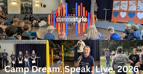 Prosjektbilde for Sommerleir for barn og ungdom som stammer 2026 - Camp Dream. Speak. Live. i Oslo