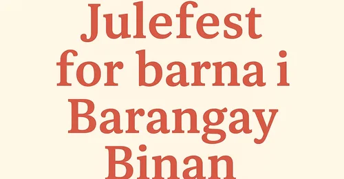 Prosjektbilde for Christmas party for the children of Barangay Binan
