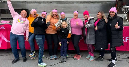 Prosjektbilde for Rosa Sløyfe løpet på Sand - vi løper for kreftsaken
