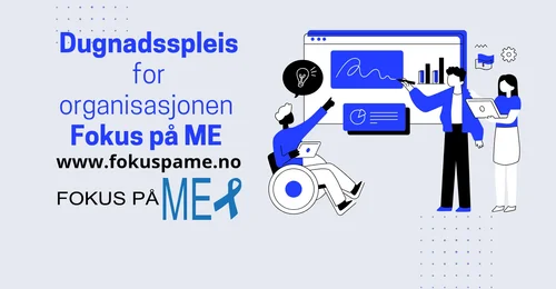 Prosjektbilde for Dugnadsspleis til organisasjonen "Fokus på ME". Bli med og støtt den vesle organisasjonen! 