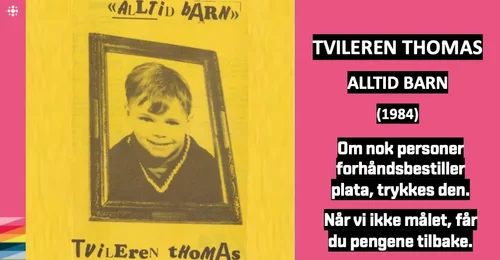 Prosjektbilde for NACD: TVILEREN THOMAS - ALLTID BARN (1984) 