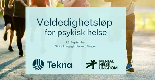 Prosjektbilde for Veldedigshetsløp for psykisk helse med Tekna Student Bergen