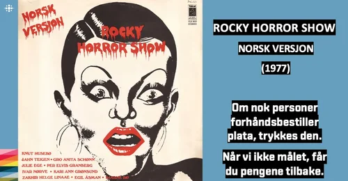 Prosjektbilde for NACD Ønskereprise: ROCKY HORROR SHOW (NORSK VERSJON) (1977)