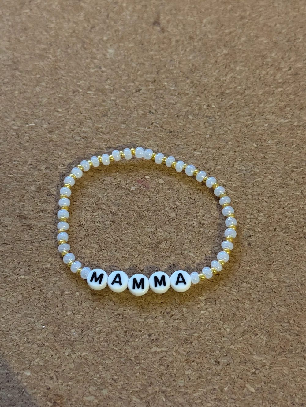 MAMMA (perlehvit) - str S (17cm)