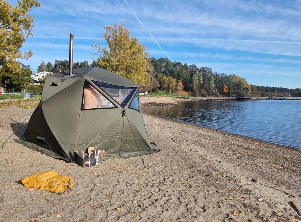 Private Sauna Tent Rental (up to 10 people).