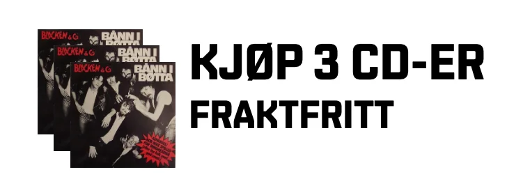 Kjøp 3 CD-er, få dem i posten