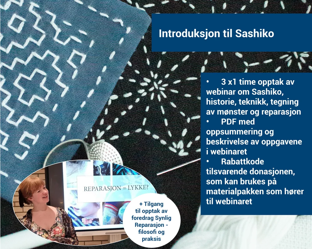 Digitalt kurs om Sashiko