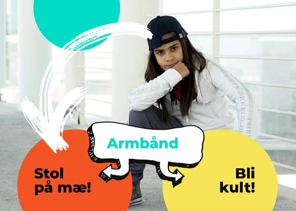 Håndlaget armbånd av barna (inkludert porto)