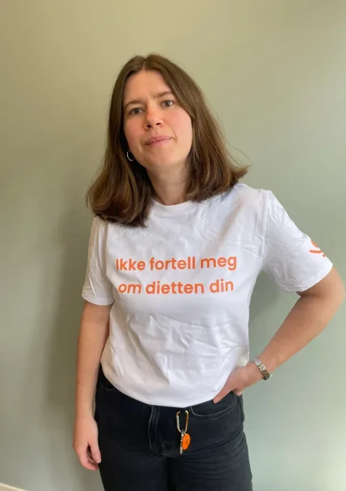 L t-skjorte "Ikke fortell meg om dietten din"