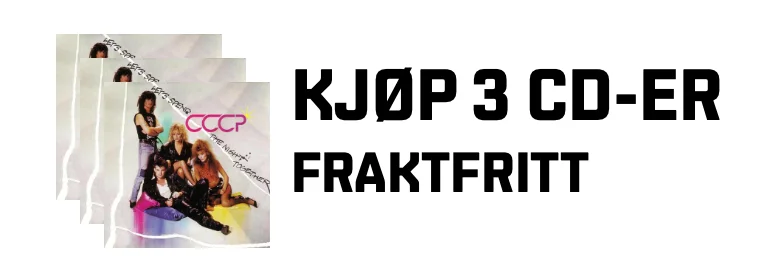 Kjøp 3 CD-er, få dem i posten fraktfritt