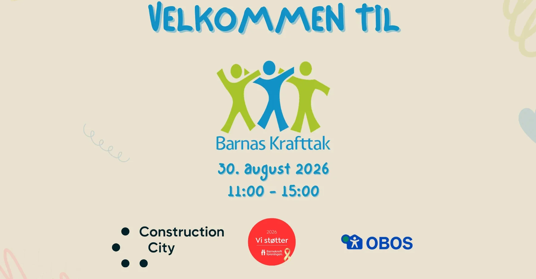 Barnas Krafttak 30.08.2026 Construction City OBOS