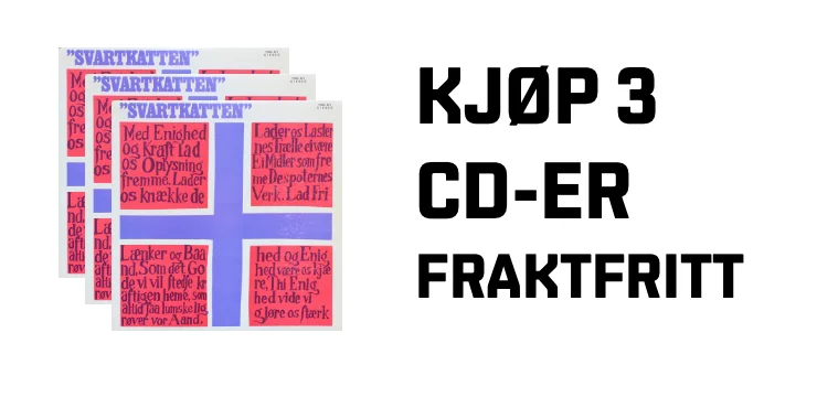 Kjøp 3 CD-er, få dem i posten
