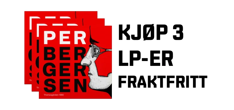 Kjøp 3 LP-er, få dem i posten fraktfritt