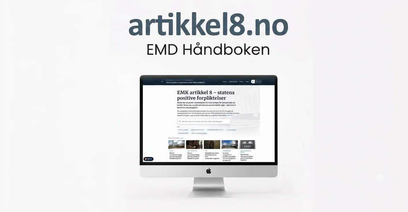 EMD-håndboken vist på artikkel8.no