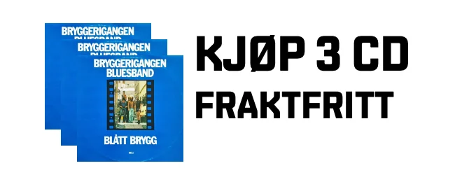 Kjøp 3 CD-er, få dem i posten fraktfritt