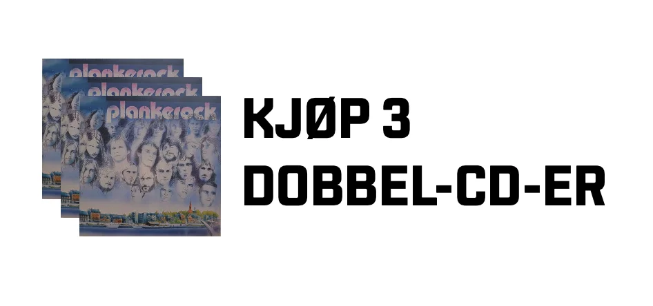 Kjøp 3 dobbel-CD-er og få dem i posten fraktfritt