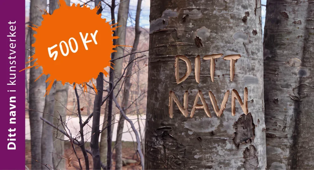Ditt navn foreviget i kunstverket