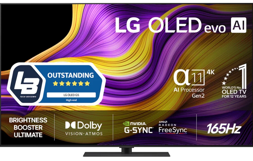 LG 65" G5 AI 4K OLED Smart TV (2025)