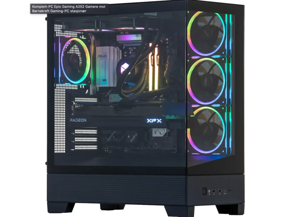 Komplett-PC Epic Gaming A252 Gamere mot Barnekreft