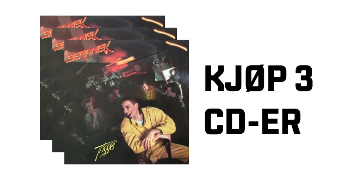 Kjøp 3 CD-er, få dem i posten fraktfritt