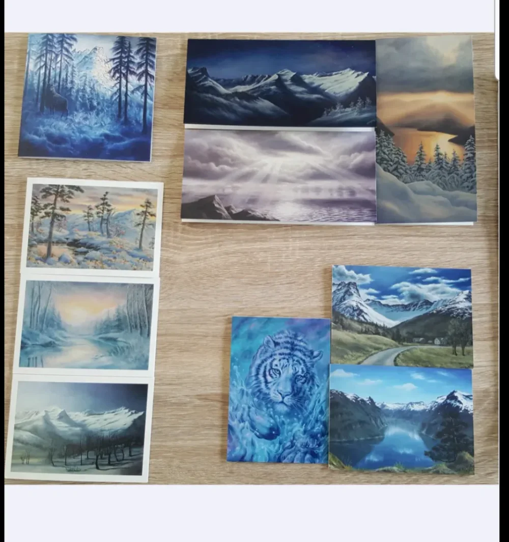 Kortpakke, måleri av Kunstnar Solveig E. Hopland