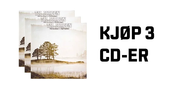 Kjøp 3 CD-er, få dem i posten fraktfritt