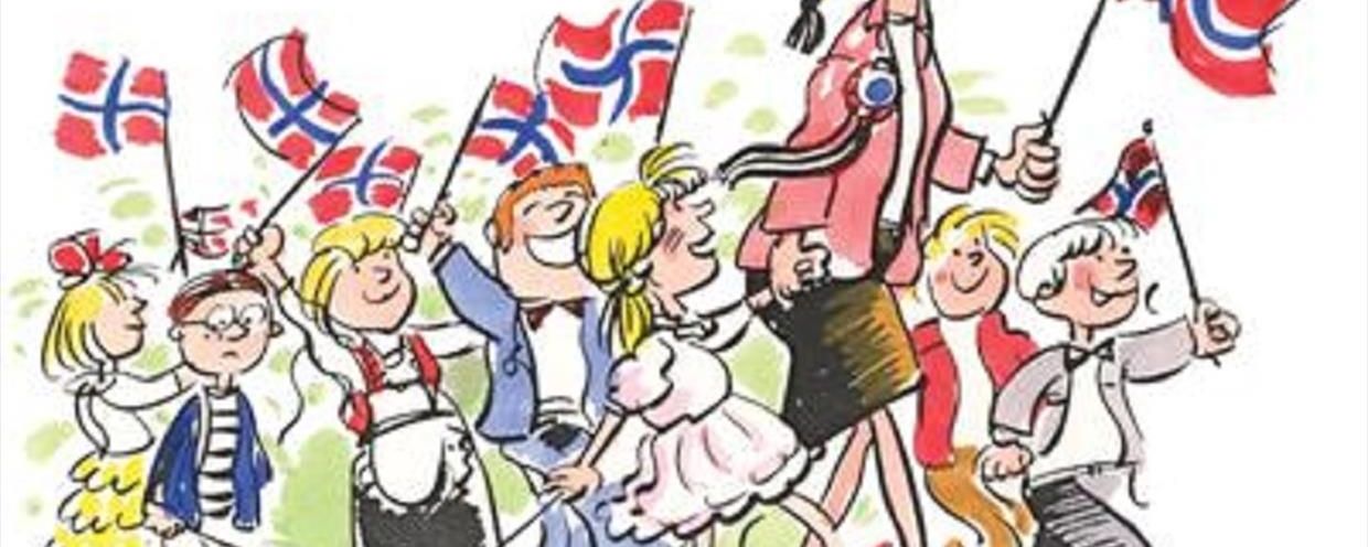 Prosjektbilde for 17.mai arrangement for familier som har barn og unge med Asperger/PDA