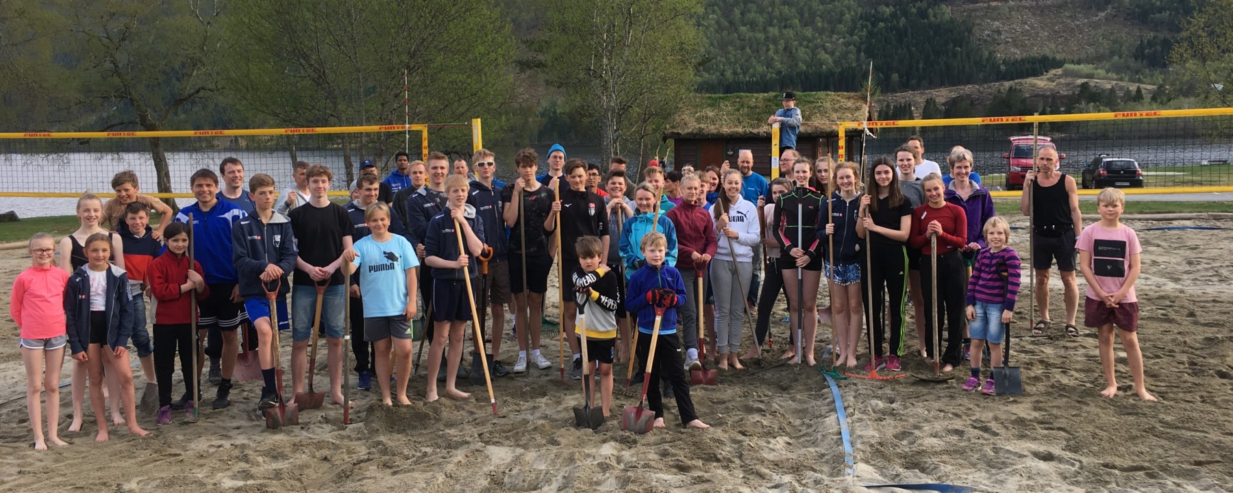 Prosjektbilde for Utviding av sandvolleyballanlegg på Årneset