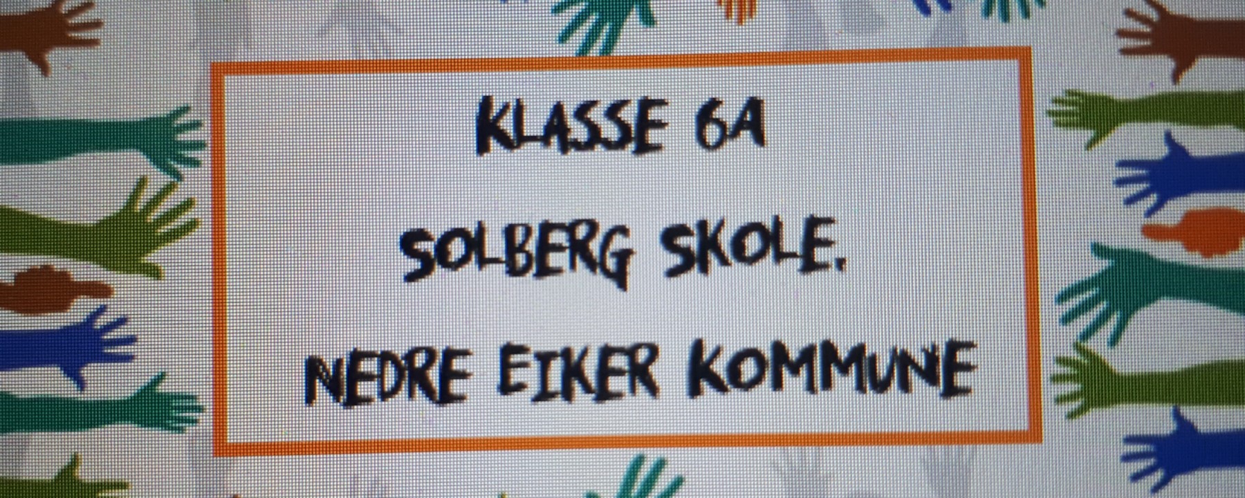 Prosjektbilde for Klasse 6A  ved Solberg Skole løper for TV-aksjonen CARE