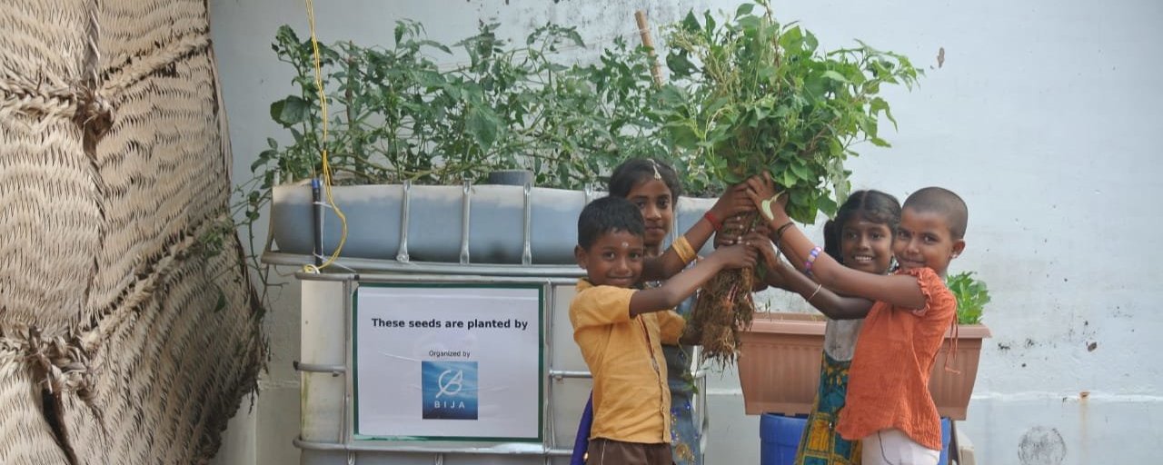 Prosjektbilde for Hjelp fattige familier i India dyrke sine egne økologiske grønnsaker og fisk!