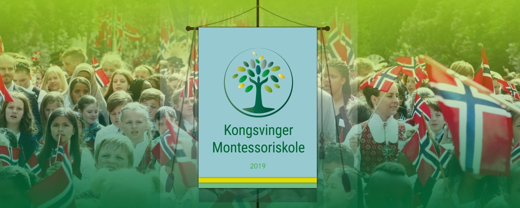 Prosjektbilde for Fane til Kongsvinger Montessoriskole